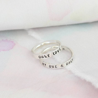 Personalised Script Ring For Couples - The Name Jewellery™