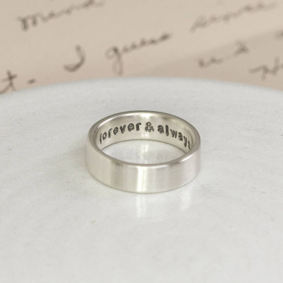 Personalised Silver Hidden Message Ring - The Name Jewellery™