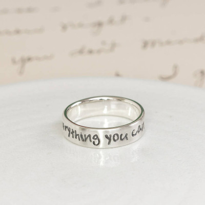 Personalised Silver Script Ring - The Name Jewellery™