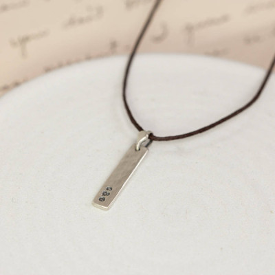 Personalised Sterling Silver Tag Necklace - The Name Jewellery™