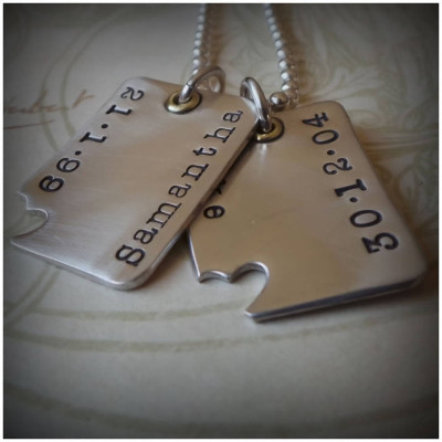 Piece Of My Heart Dog Tags - The Name Jewellery™
