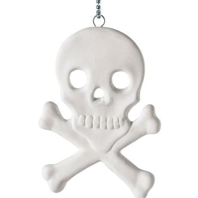 Memorabilia Porcelain Skull And Crossbones Charm - The Name Jewellery™