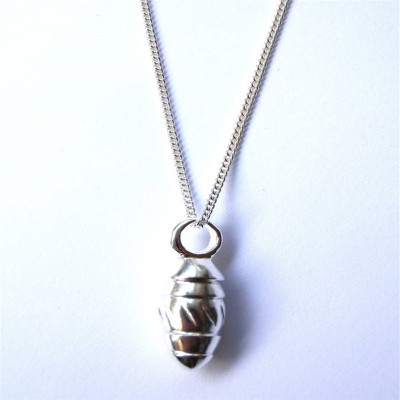 Silver Toggle Twisted Pendant - The Name Jewellery™