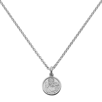St Christopher Pendant Small Round - The Name Jewellery™