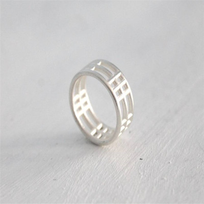 Sterling Silver Inclusions Two Ring - The Name Jewellery™