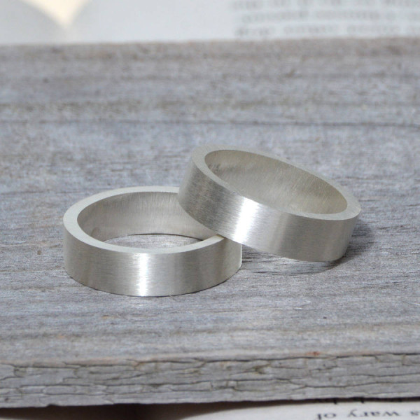 Personalised Wedding Band In Sterling Silver - The Name Jewellery™