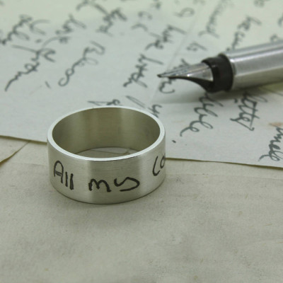 Your Own Handwriting Personalised Ring - The Name Jewellery™